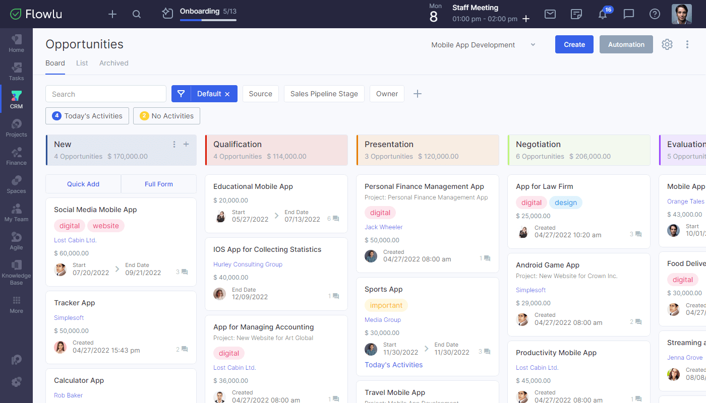 Flowlu - Screenshot 6