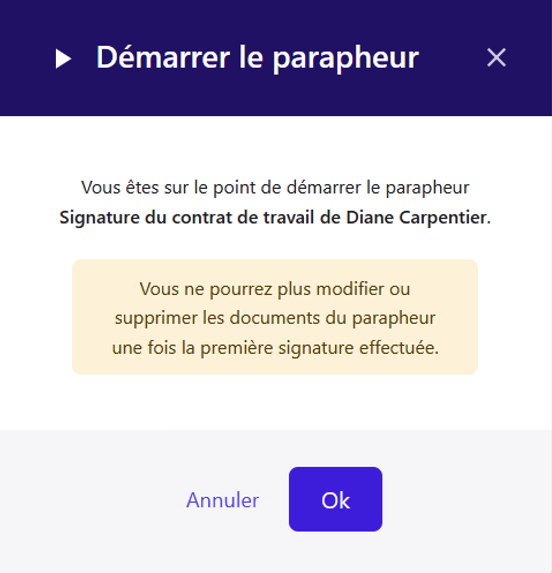 Goodflag - Démarrer un parapheur