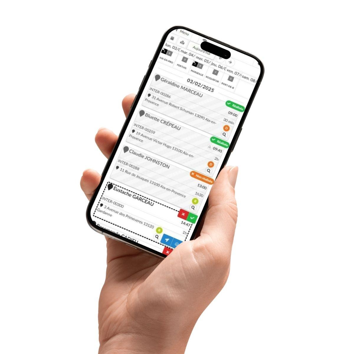 RosaLog - L'appli mobile pour les intervenants