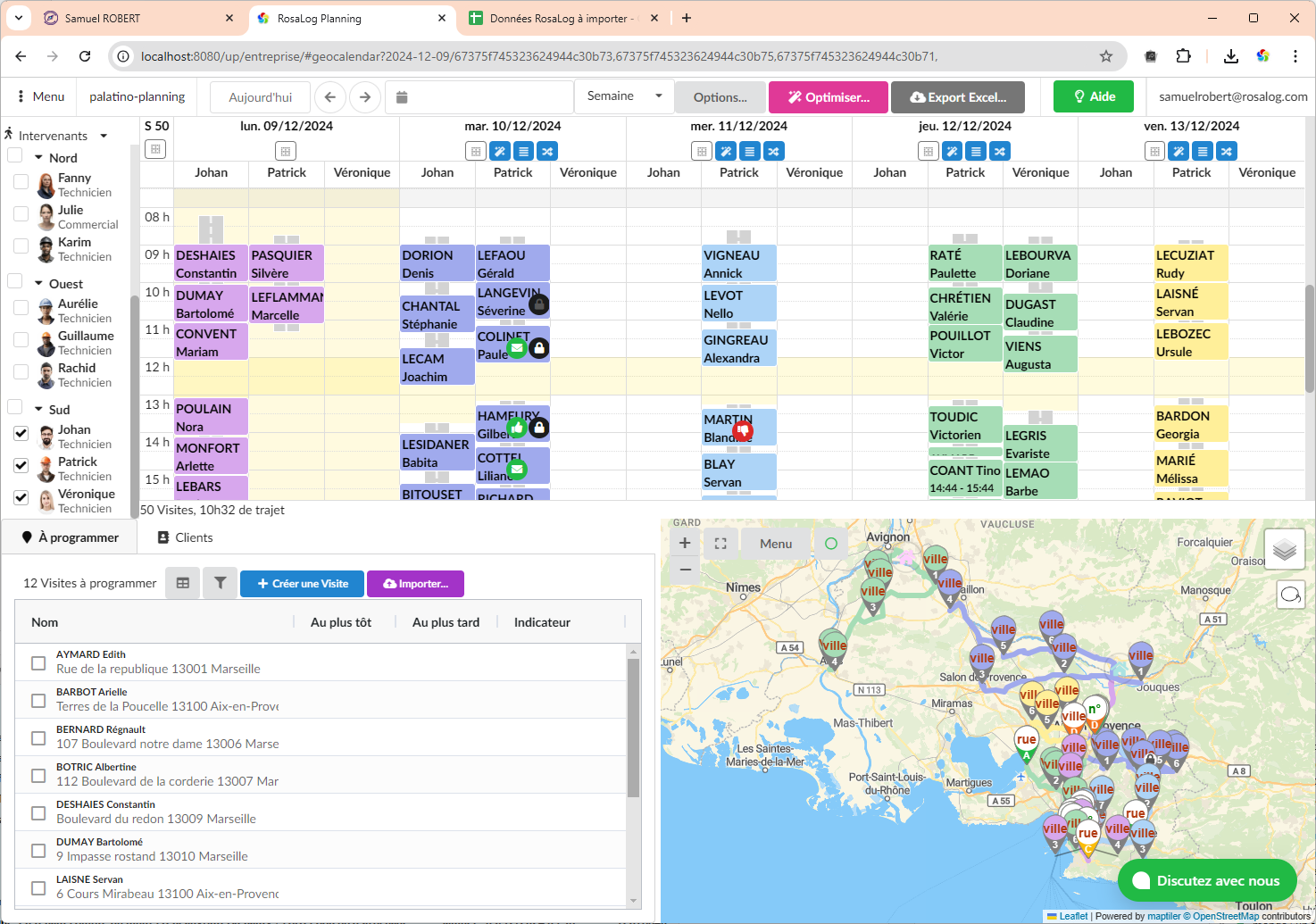 RosaLog - La cabine de pilotage de votre activité terrain