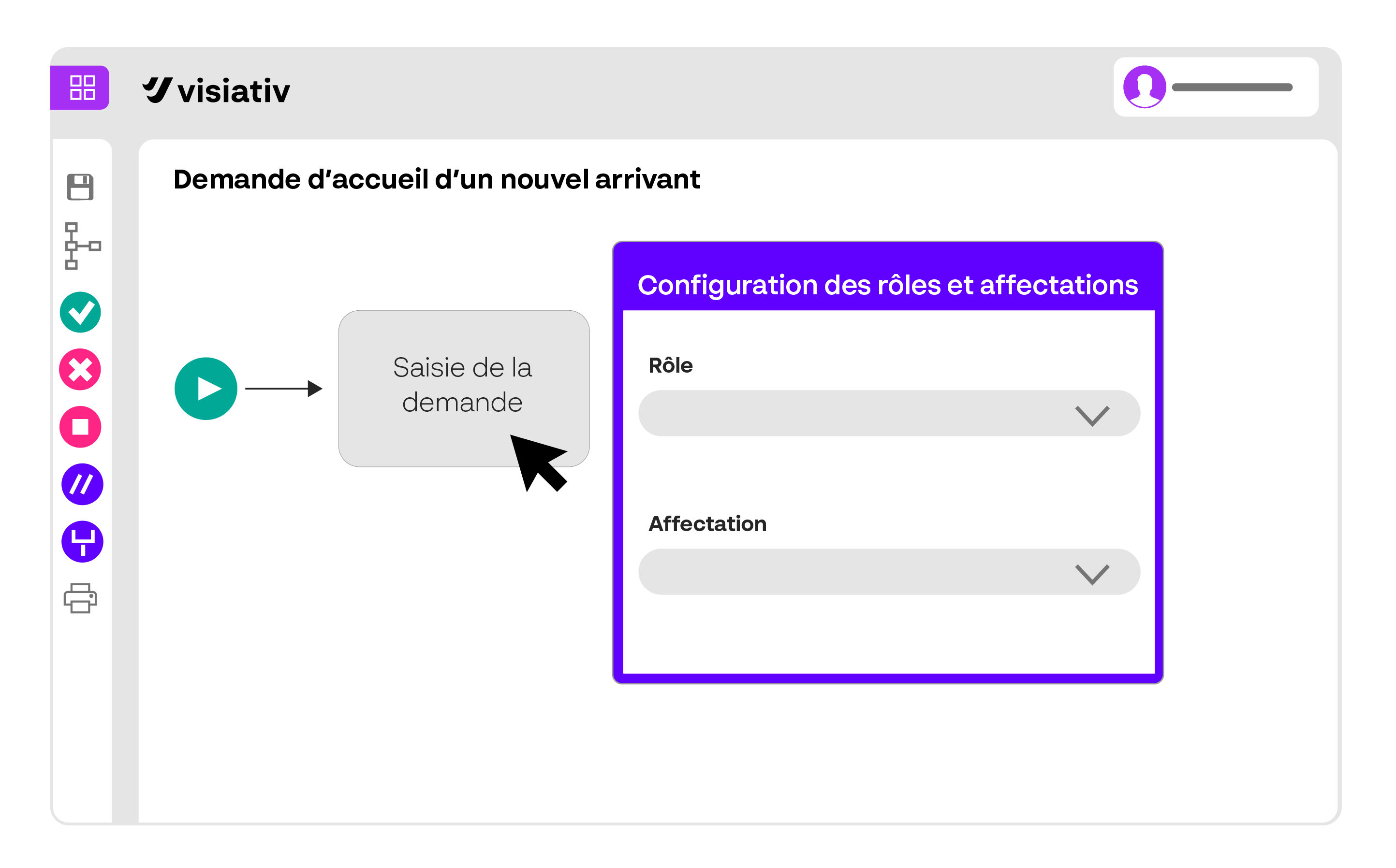 Visiativ Process Engine - définition des rôles