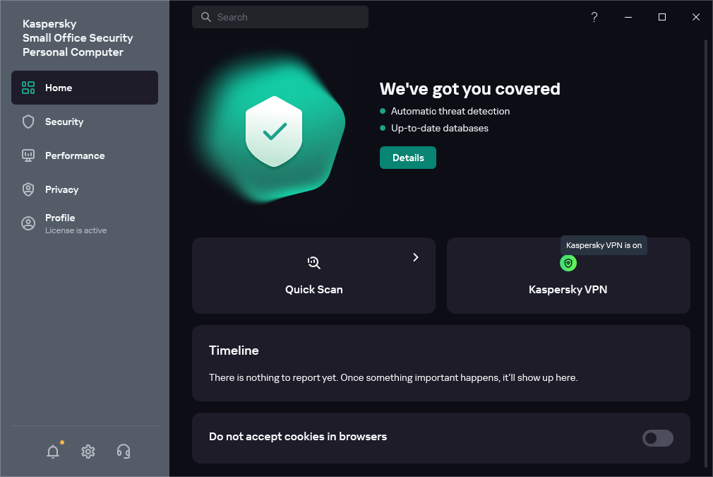 Kaspersky Small Office Security screenshot