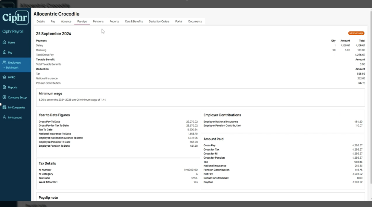 Ciphr - Ciphr payroll