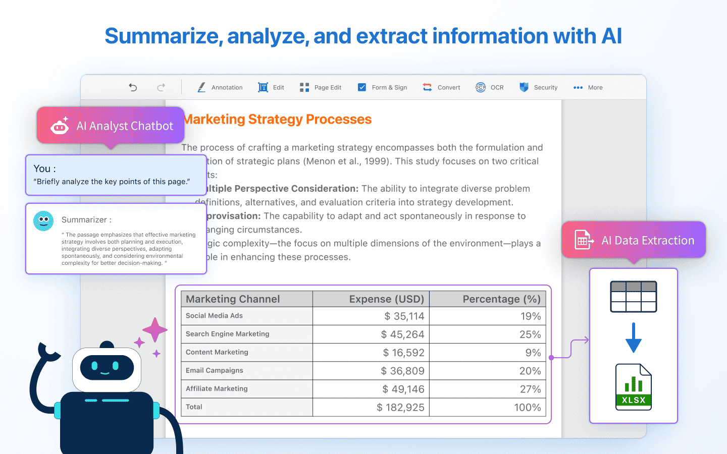 KDAN PDF Reader - Summarize, analyze, and extract information with AI