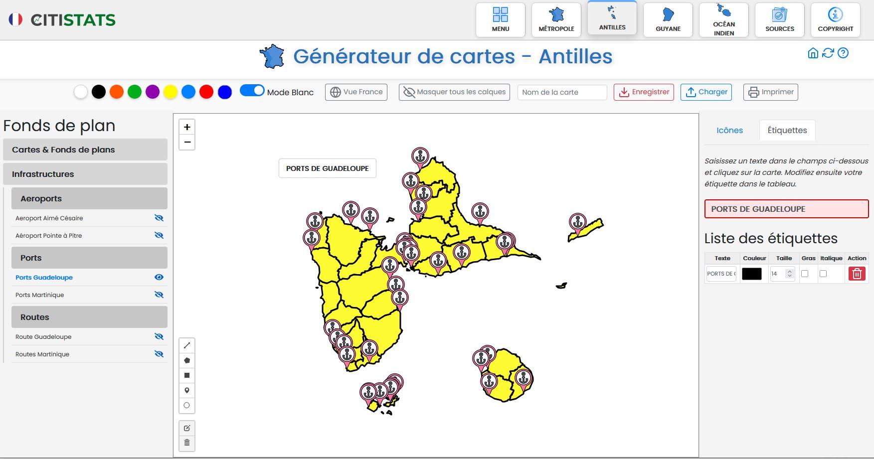CITISTATS CARTO - Exemple d'interface 2