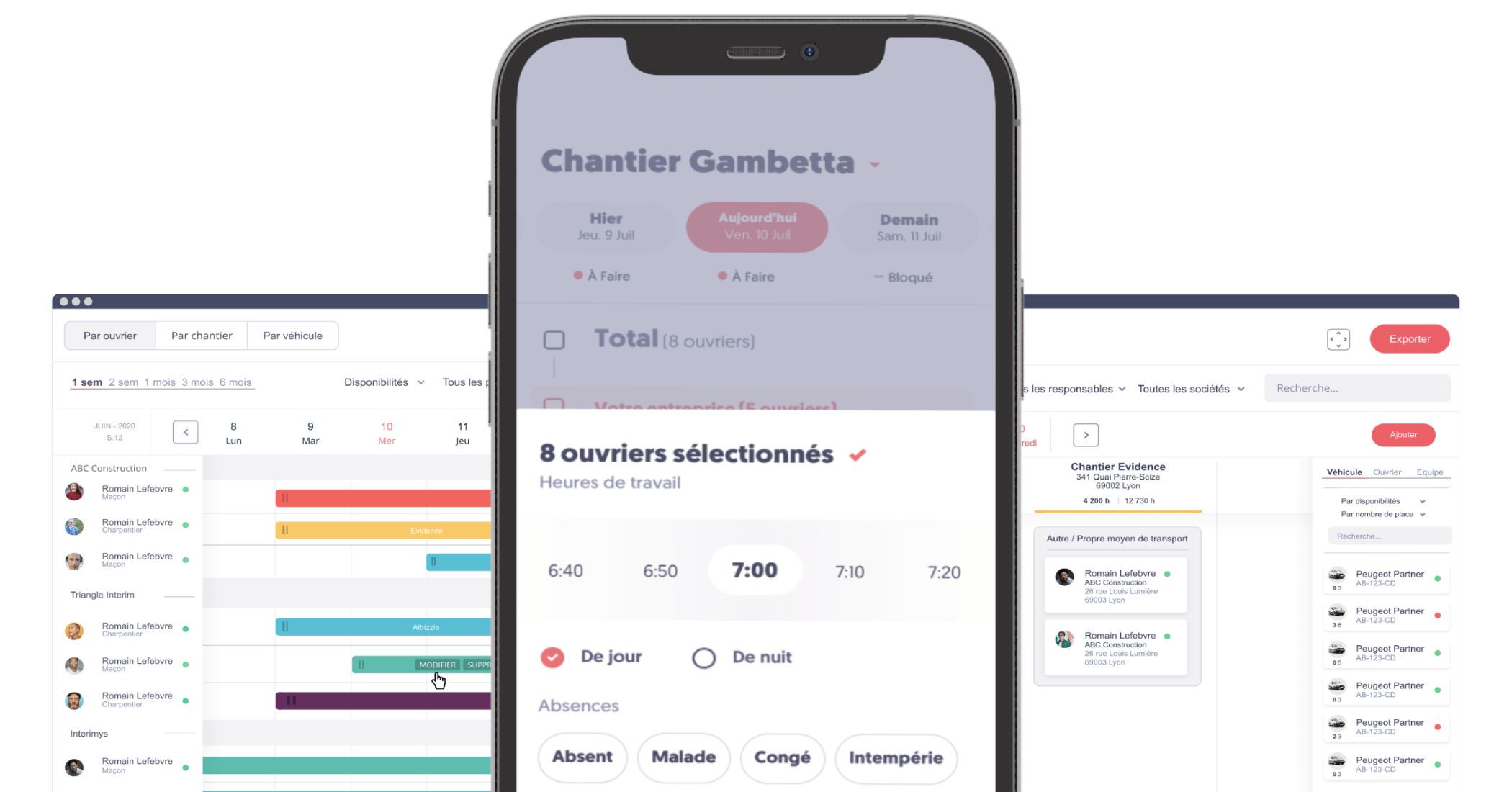 Tim Management - App et Back-office
