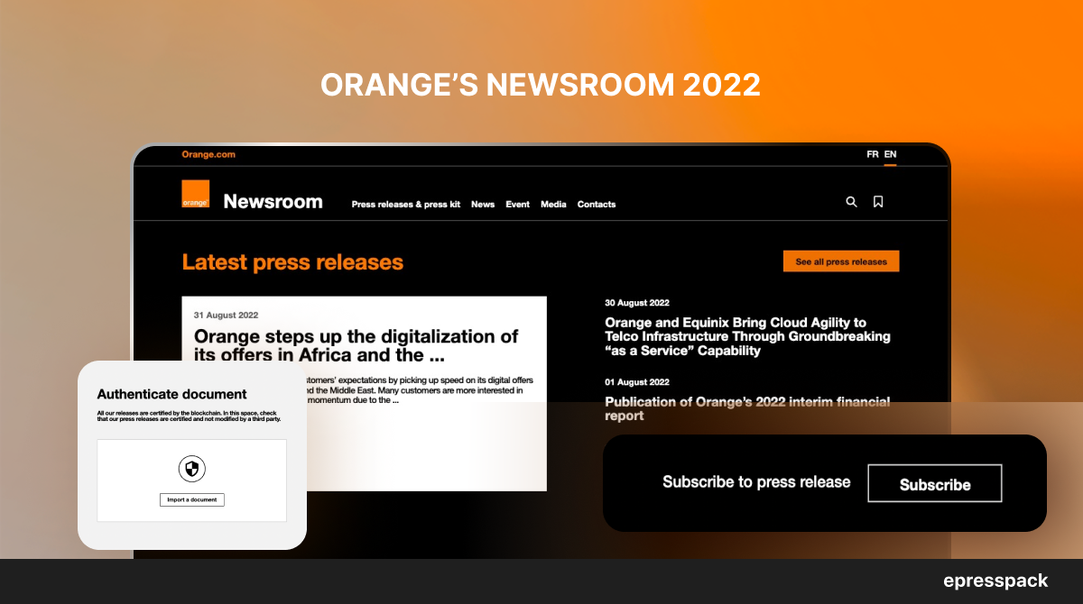 epresspack - Newsroom de Orange par epresspack