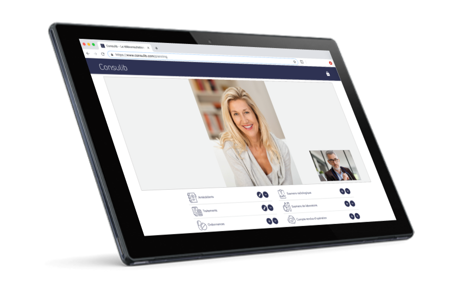 Consulib - Téléconsultation sur tablette