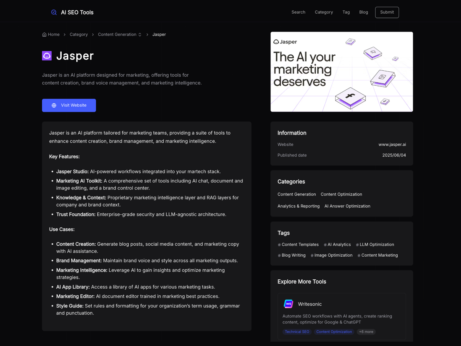 AI SEO Tools - AI SEO Tools Demo