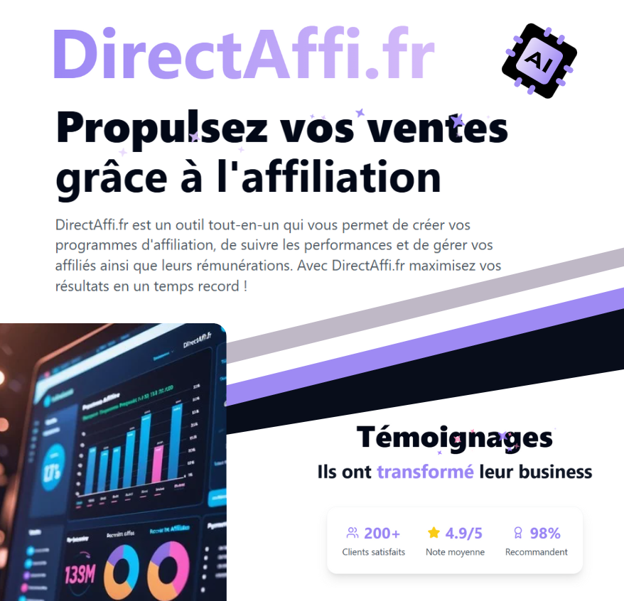 Directaffi.fr - L'affiliation simplifiée et automatisée