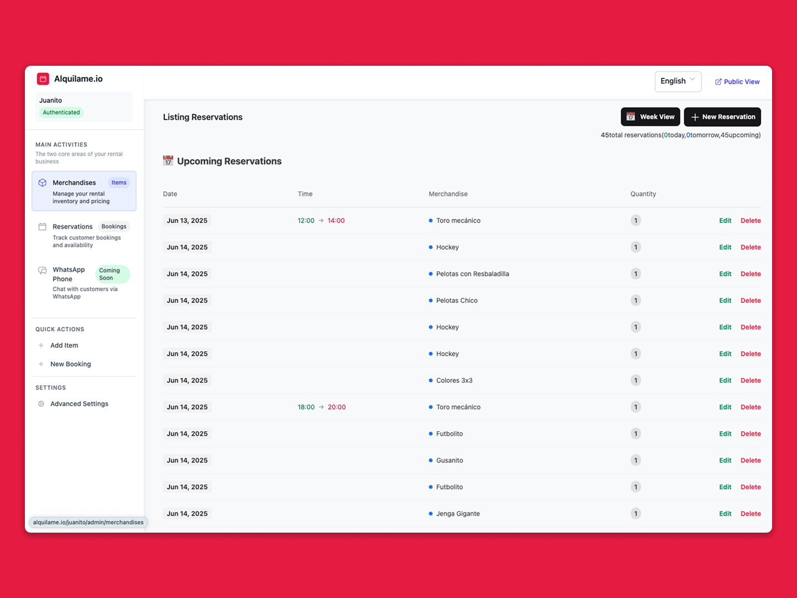 Alquilame.io - Alquilame.io Demo