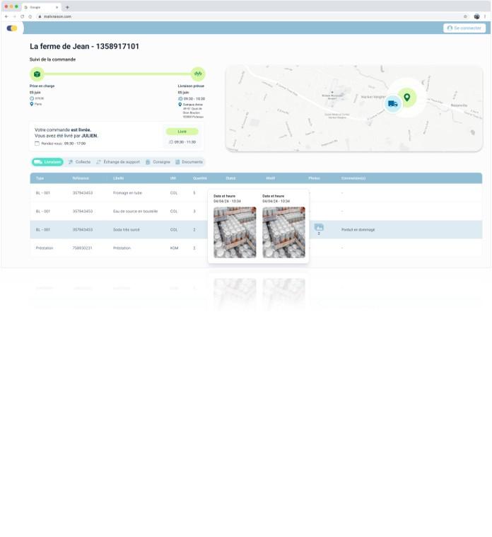 Harmonie Delivery Suite - BO web de gestion et suivi de tournées - Rayonnance