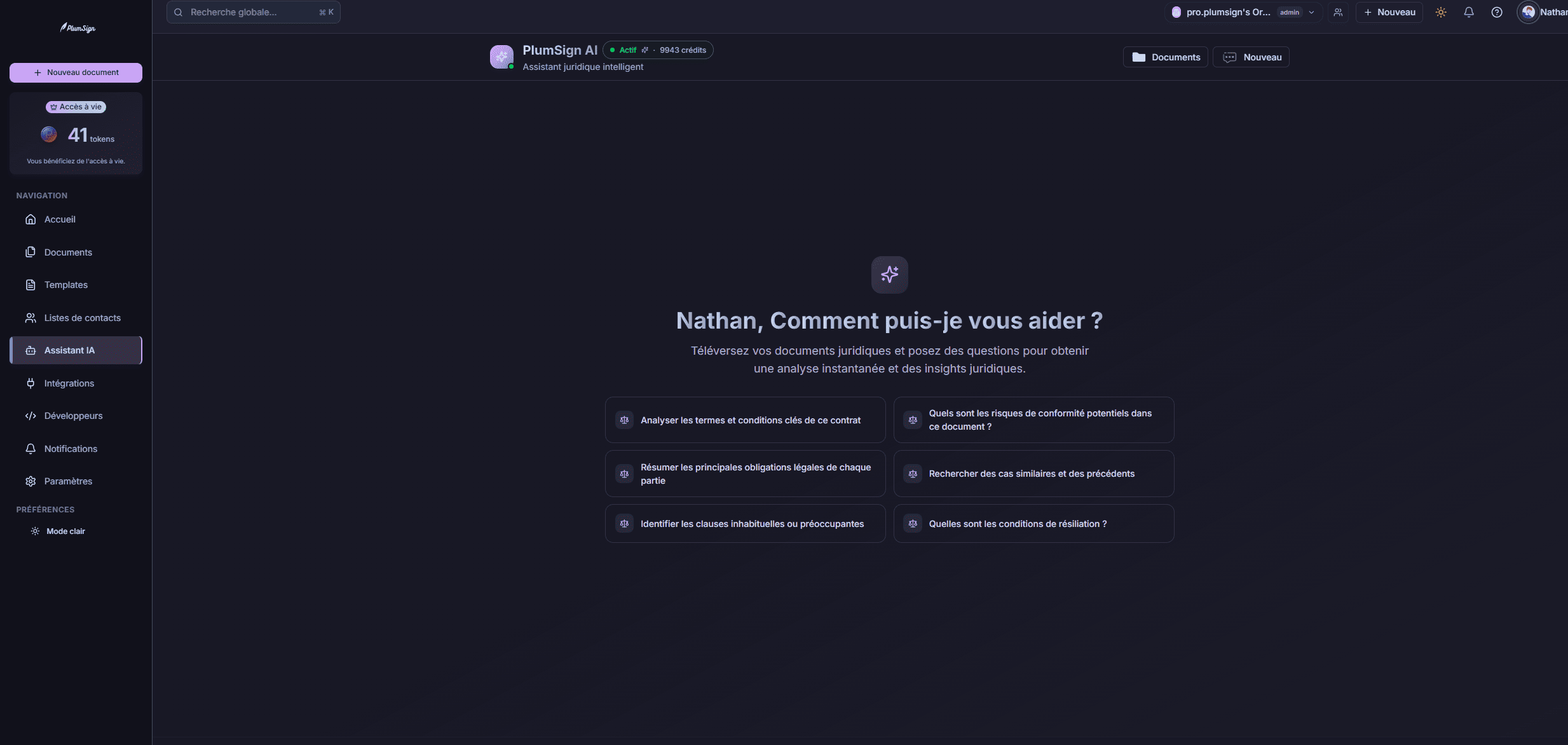 PlumSign - Signature  pdf - Fonctionnalité AI dans PlumSign