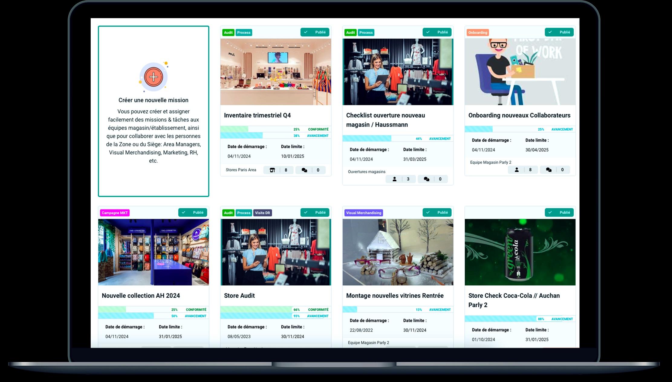 Beam - Gestion des missions et tâches depuis l'application pour ordinateur de Beam