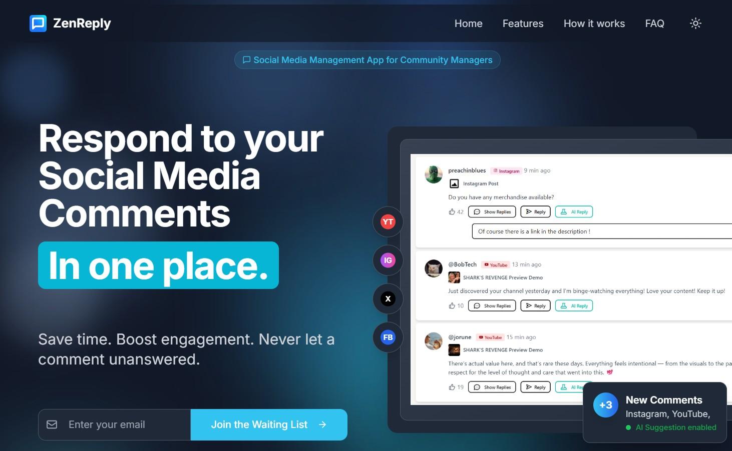 ZenReply - Capture d'écran 1