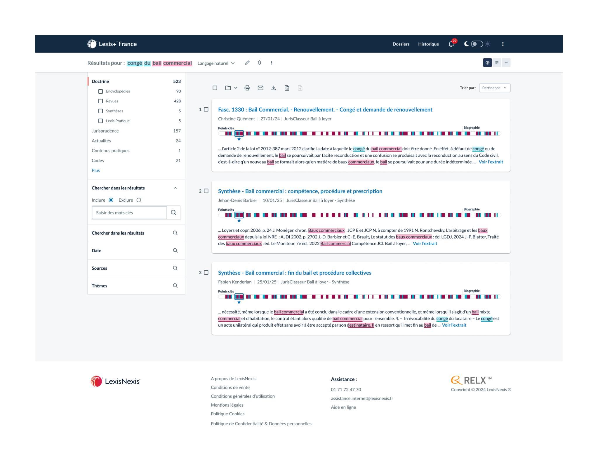 Lexis +  - Capture d'écran 3