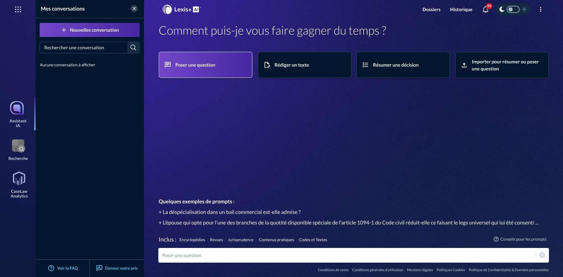 Lexis + AI - Home Page