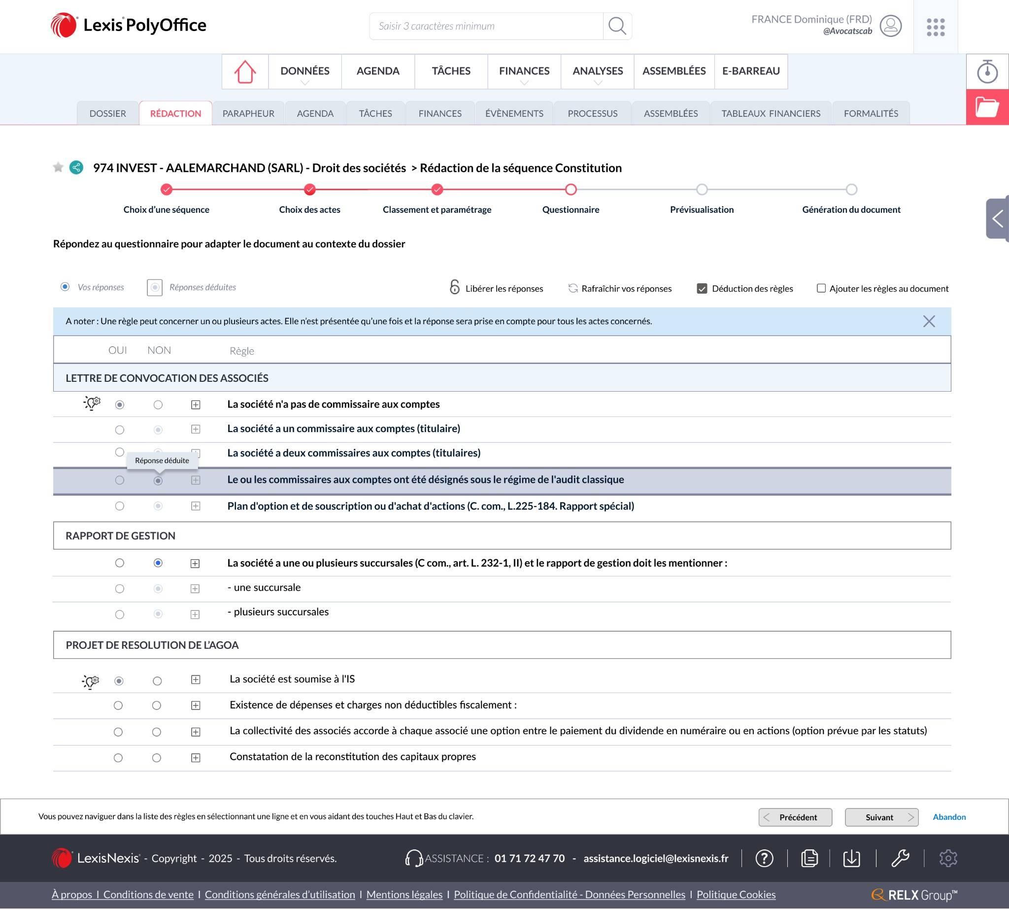 Lexis PolyOffice - Redaction d'actes