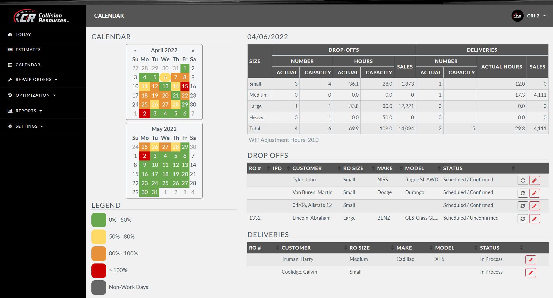 CR Auto Scheduler® –Production - Screenshot 1