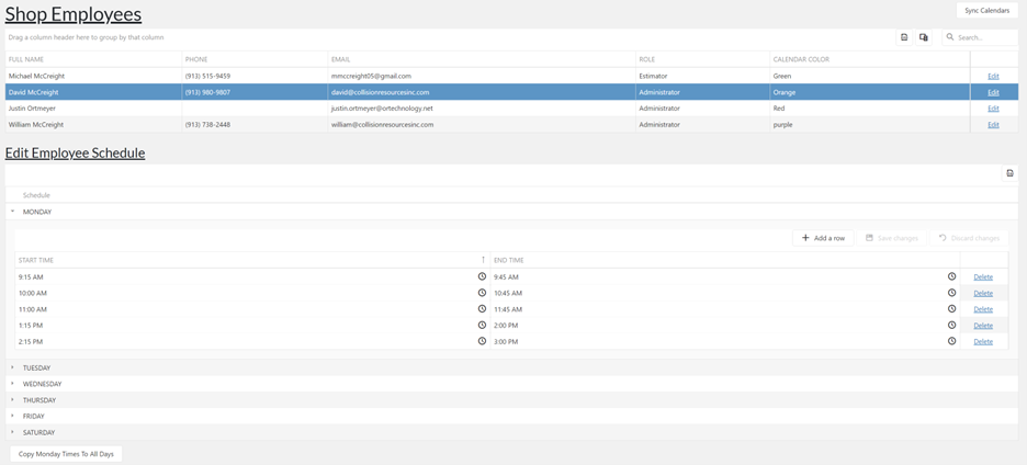 CR Auto Scheduler® –Estimate - Screenshot 3