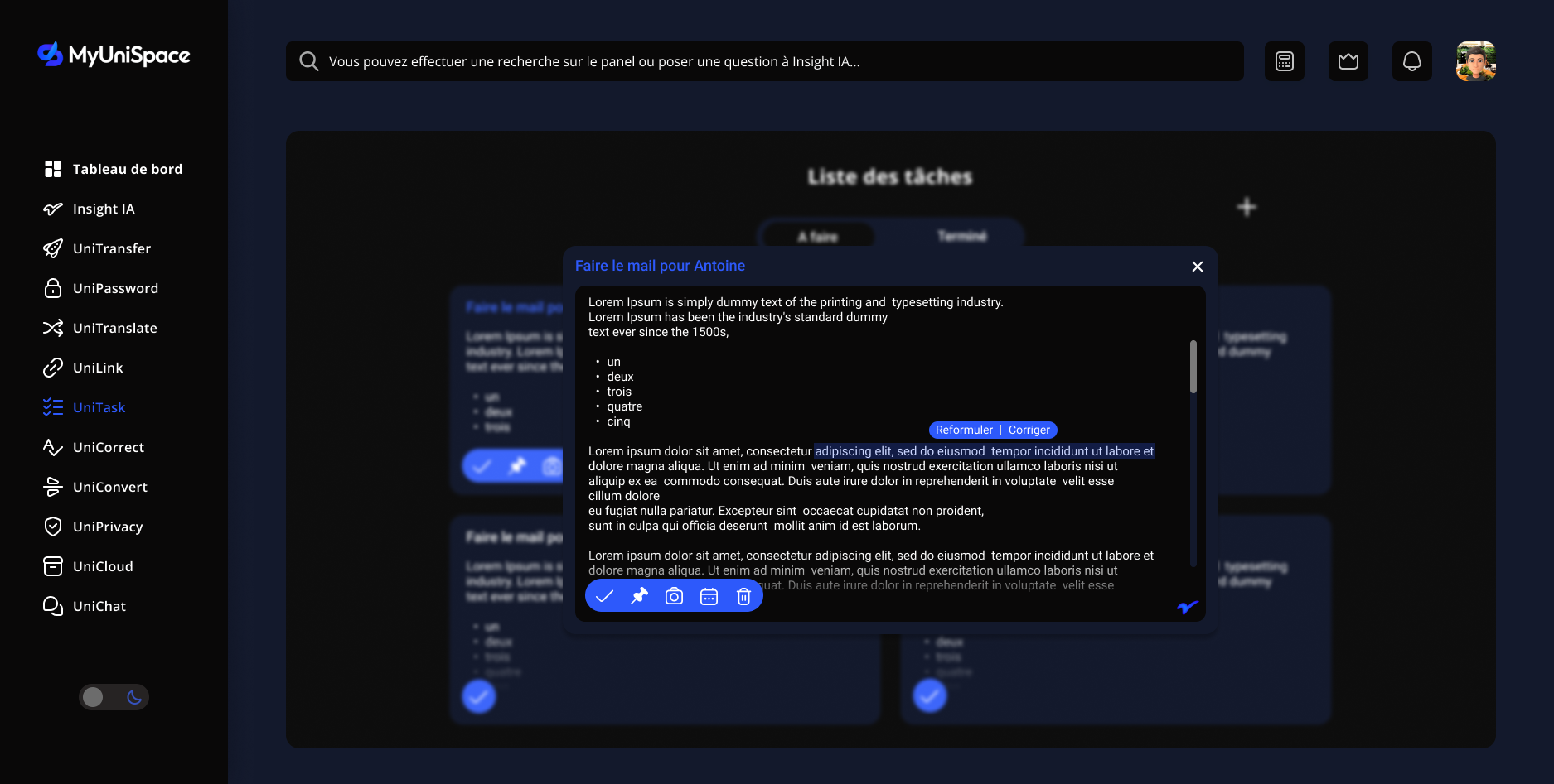 MyUniSpace - UniTask