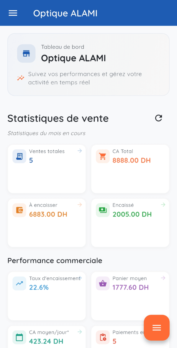 OpticWizard - Application en smartphone
