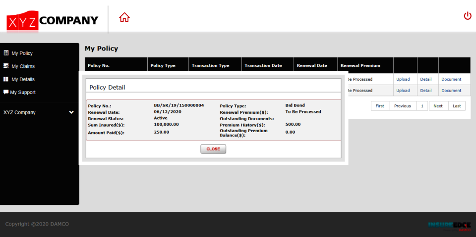 InsureEdge - Insurance Software Dashboard