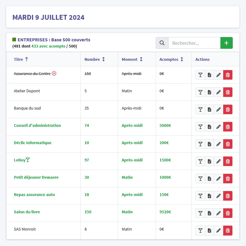 EventDesigner - Agenda de réservation pour les entreprises