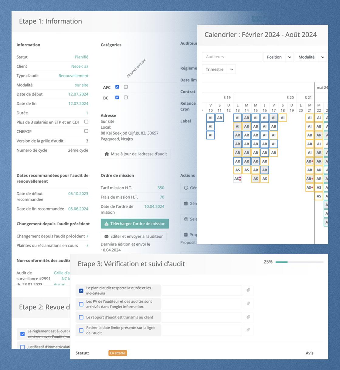 Appolo - Appolo optimise le travail des certificateurs et organismes de formation grâce à l’automatisation des e-mails, la sélection intelligente des auditeurs, la gestion automatisée des to-do lists et un chatbot IA.