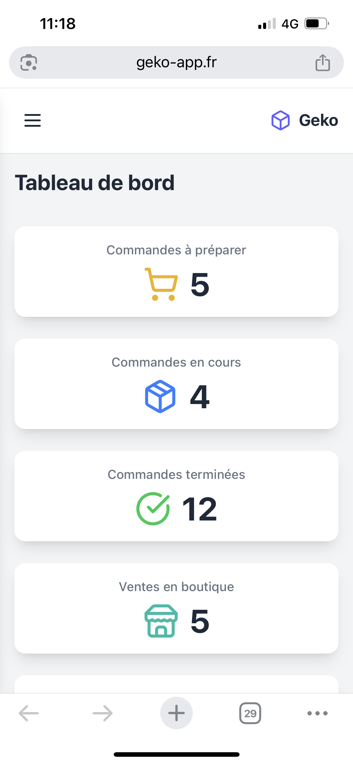 Geko App - Capture d'écran 2