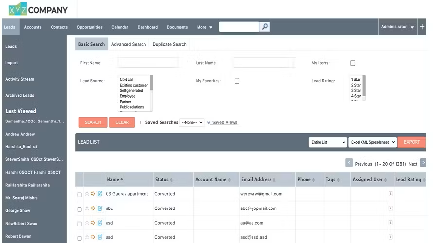 InsureCRM - Dashboard