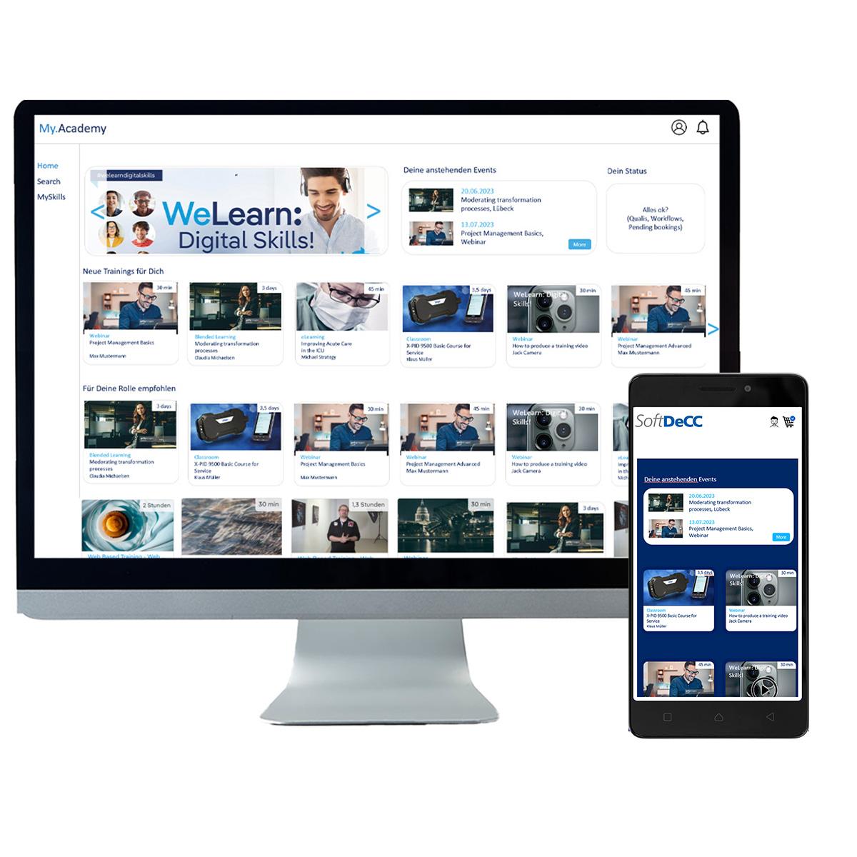 TCmanager® LMS by SoftDeCC - Learning Platform, Training Catalogs, Mobile Learning