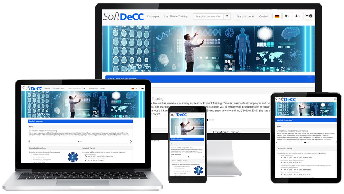 TCmanager® Training Management - Direct editing & publishing of your training offer across all devices