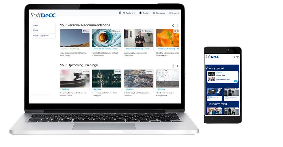 Learning Experience Platform - Responsive learning platform with individual qualification plans