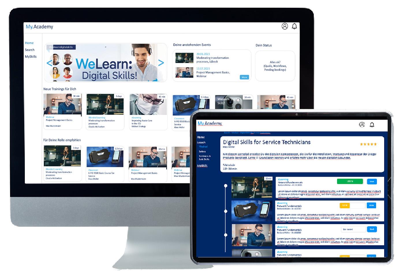 Learning Experience Platform - AI-generated learning recommendations and qualification paths