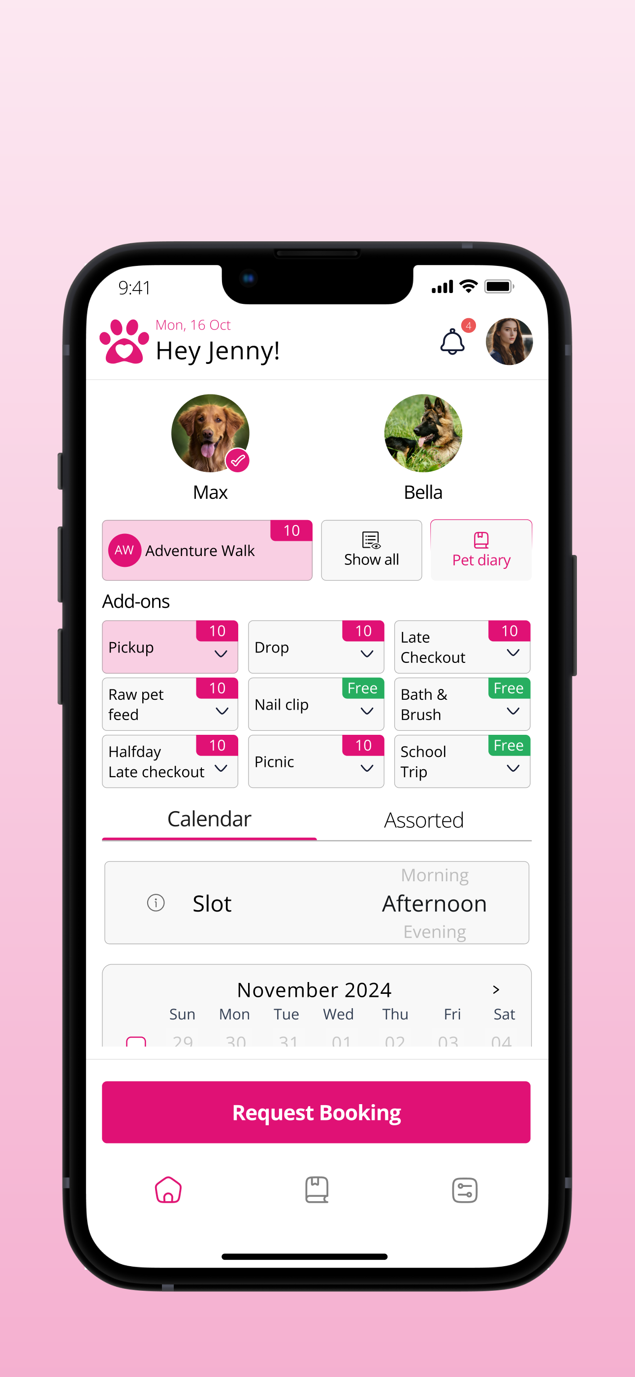 Pawpal - Home page and addons