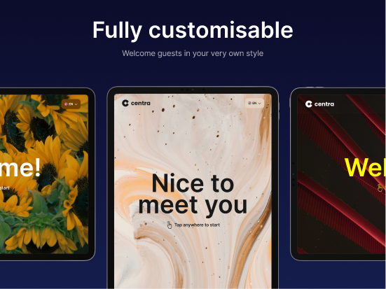 anny - Customize the design to match your corporate identity.