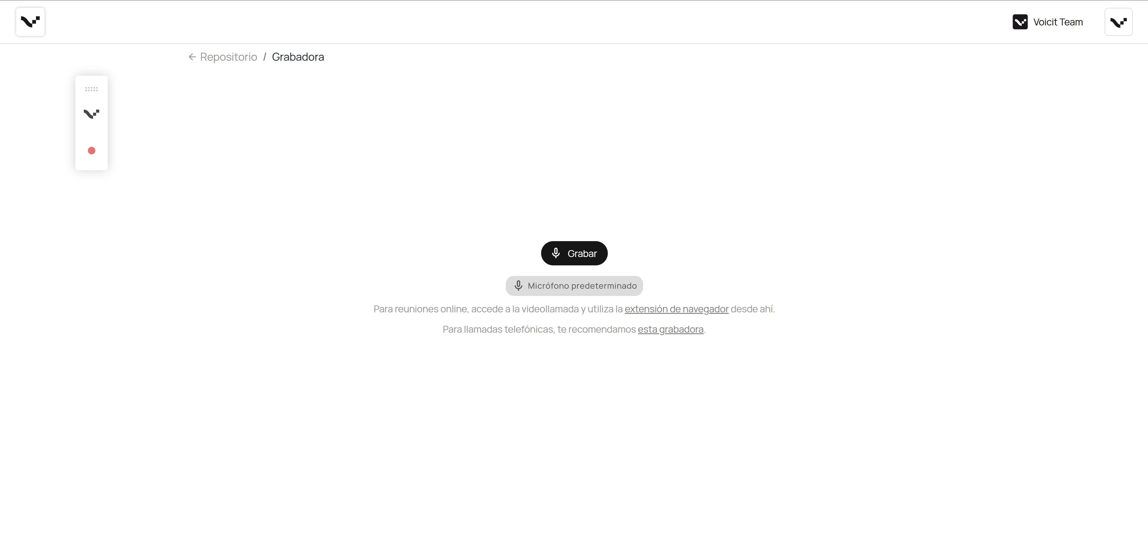Voicit - Grabadora de entrevistas online y presenciales