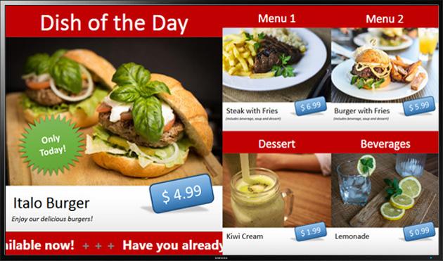 FrontFace - Digital Menu Board