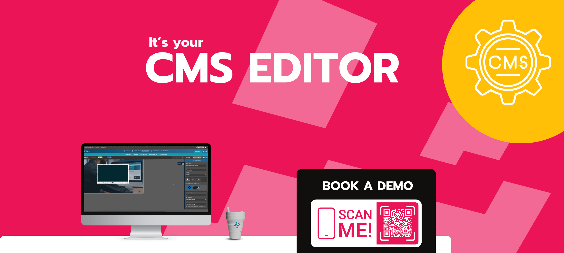 Voome Digital Signage Platform - CMS EDITOR