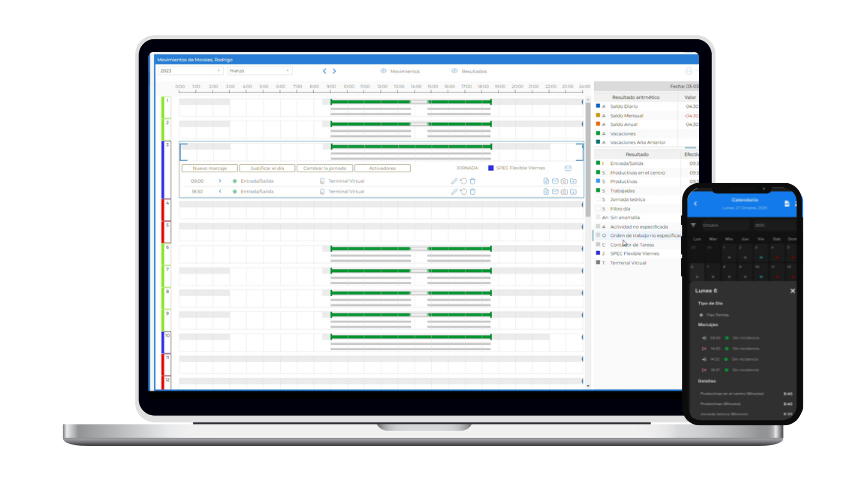 netTime one - Calendario y mySpec