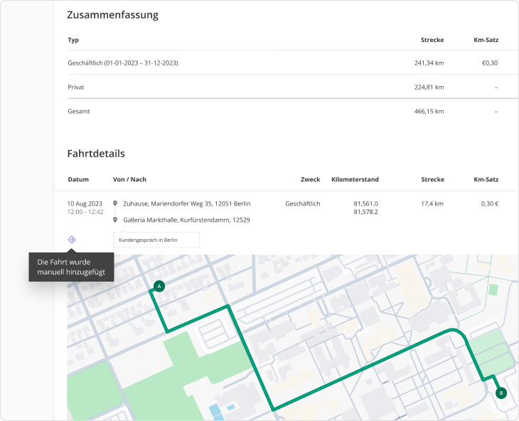 Driversnote  - Bildschirmfoto 1