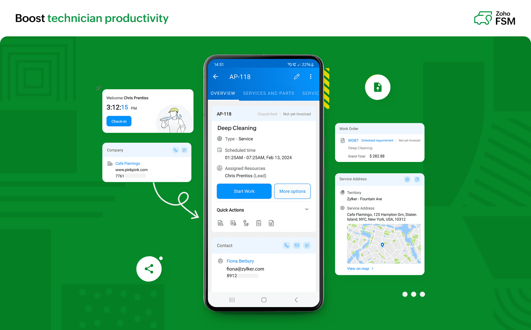 Zoho FSM - Screenshot 4
