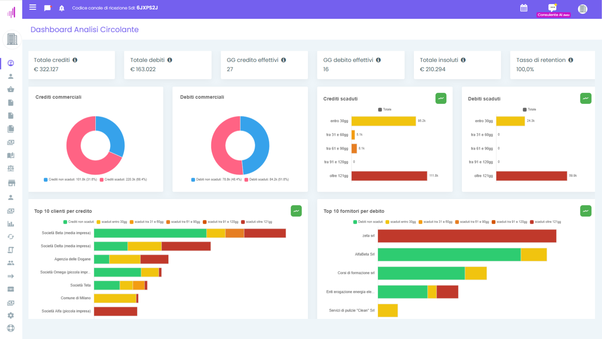 BPilot - BPilot - Gestionale cloud con IA integrata

Schermata Analisi del Circolante