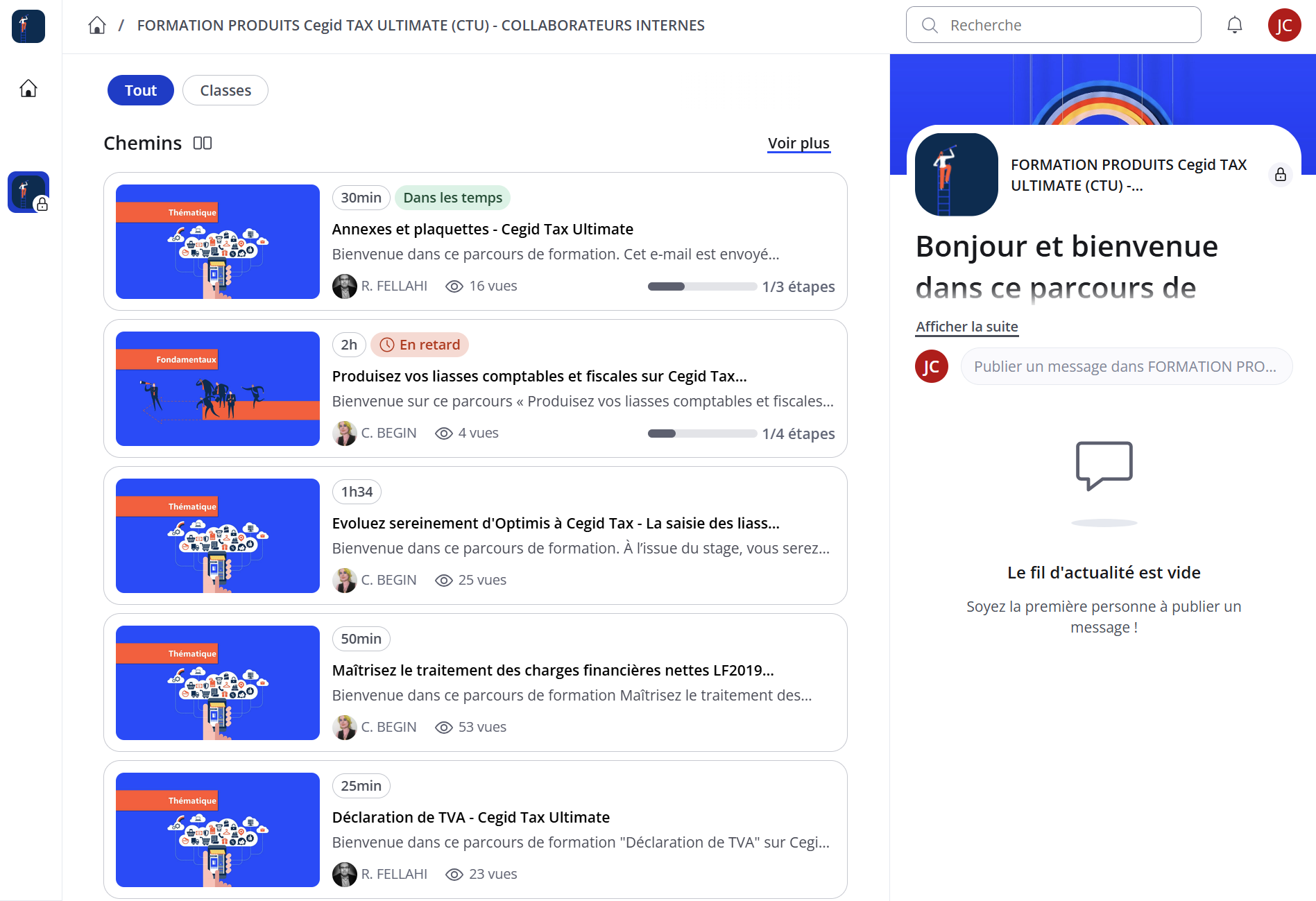 Cegid Tax Ultimate - Formation en ligne
