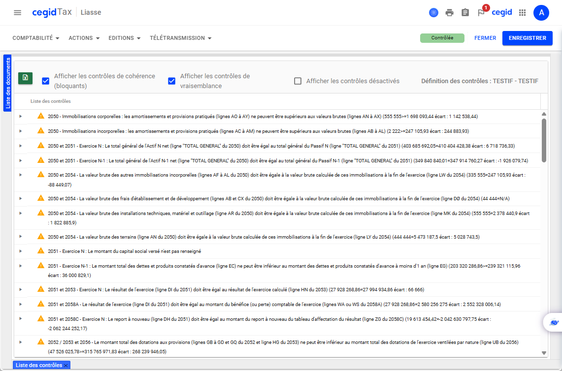 Cegid Tax Ultimate - Assistance à la saisie et contrôles experts