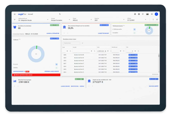 Cegid Tax Ultimate - Déclarations et paiements