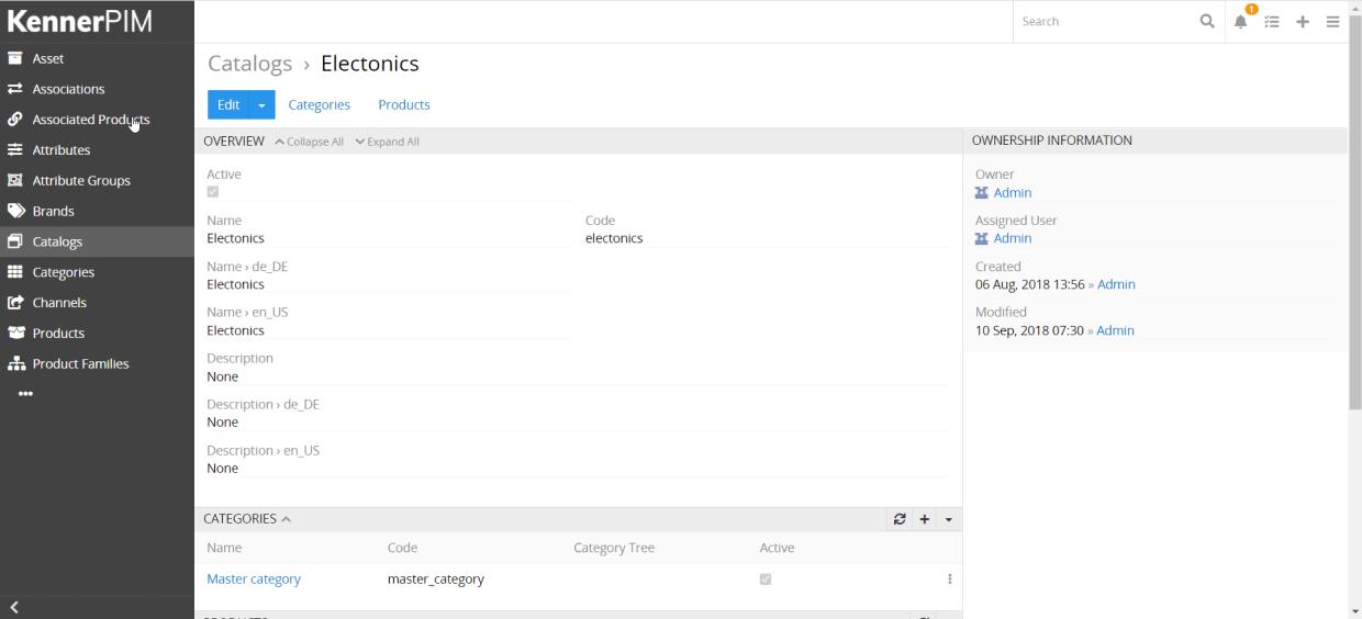 KennerPIM  - Catalogs