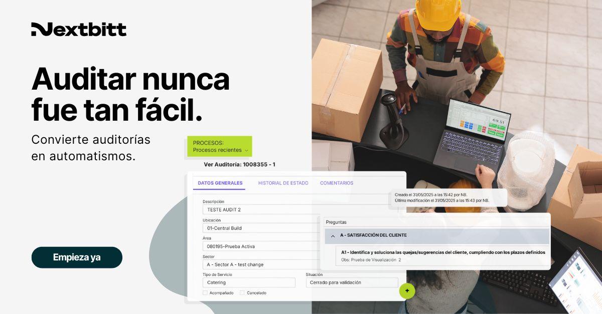 Nextbitt - Automate audits and ensure full traceability with digital records, checklists, and instant reporting.