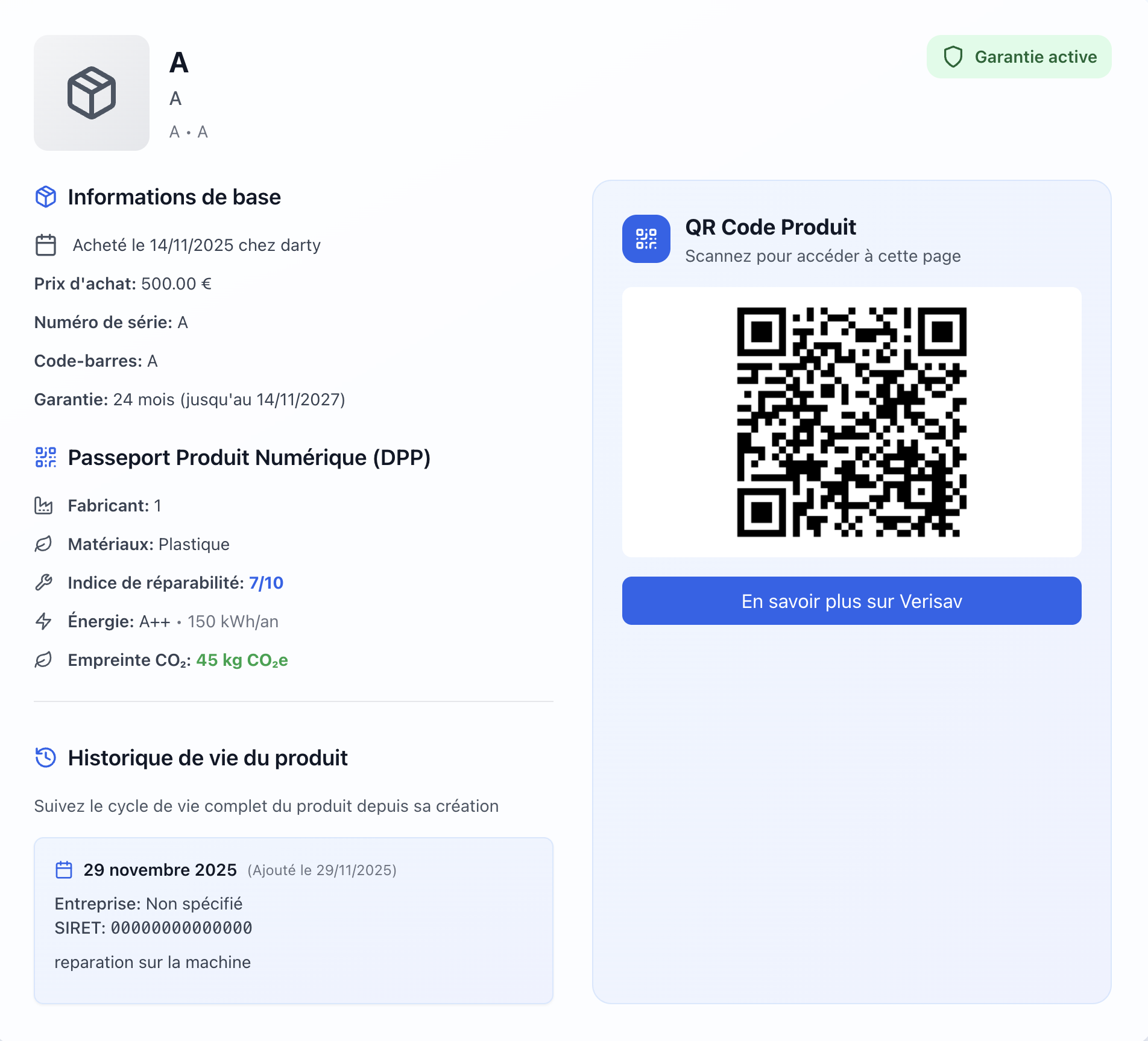 Verisav - Capture d'écran 2
